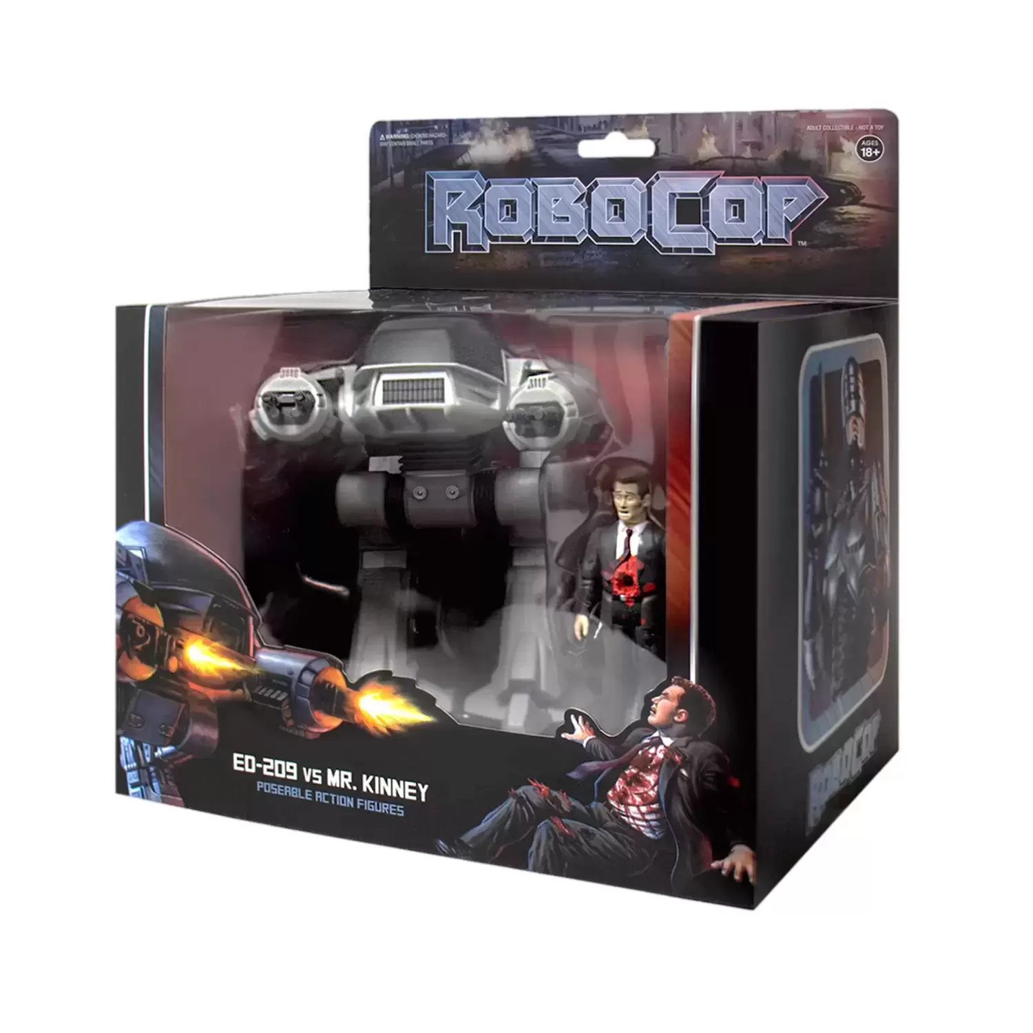 ReAction Figures - Robocop - ED-209 VS Mr. Kinney (2-Pack)