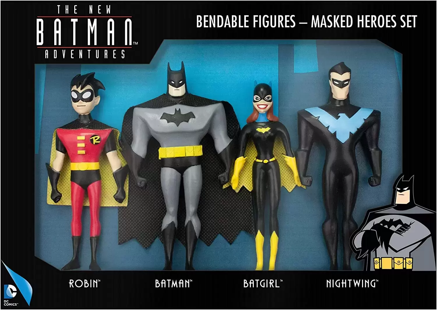 The New Batman Adventures - The New Batman Adventures - Bendable Figures Masked Heroes Set