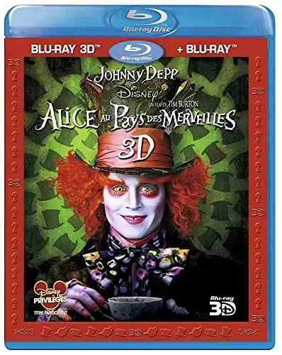 Les grands classiques de Disney en DVD - Alice au Pays des Merveilles 3D + Blu-Ray 2D