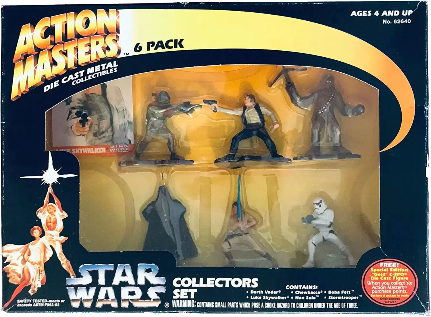Action Masters - Die Cast Metal Collectibles - Star Wars - Collector Set 6 Pack