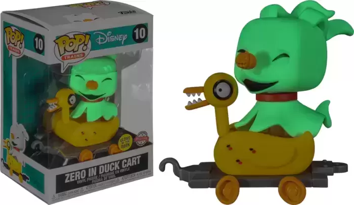 POP! Trains - The Nightmare Before Christmas - Zero in Duck Cart GITD