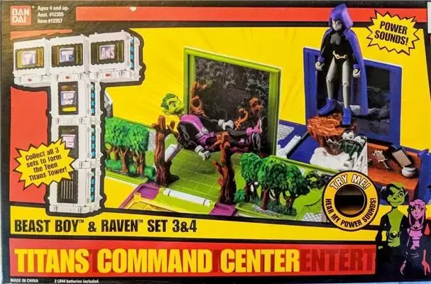 Bandai - Teen Titans - Titans Command Center Beast Boy & Raven Set 3 & 4