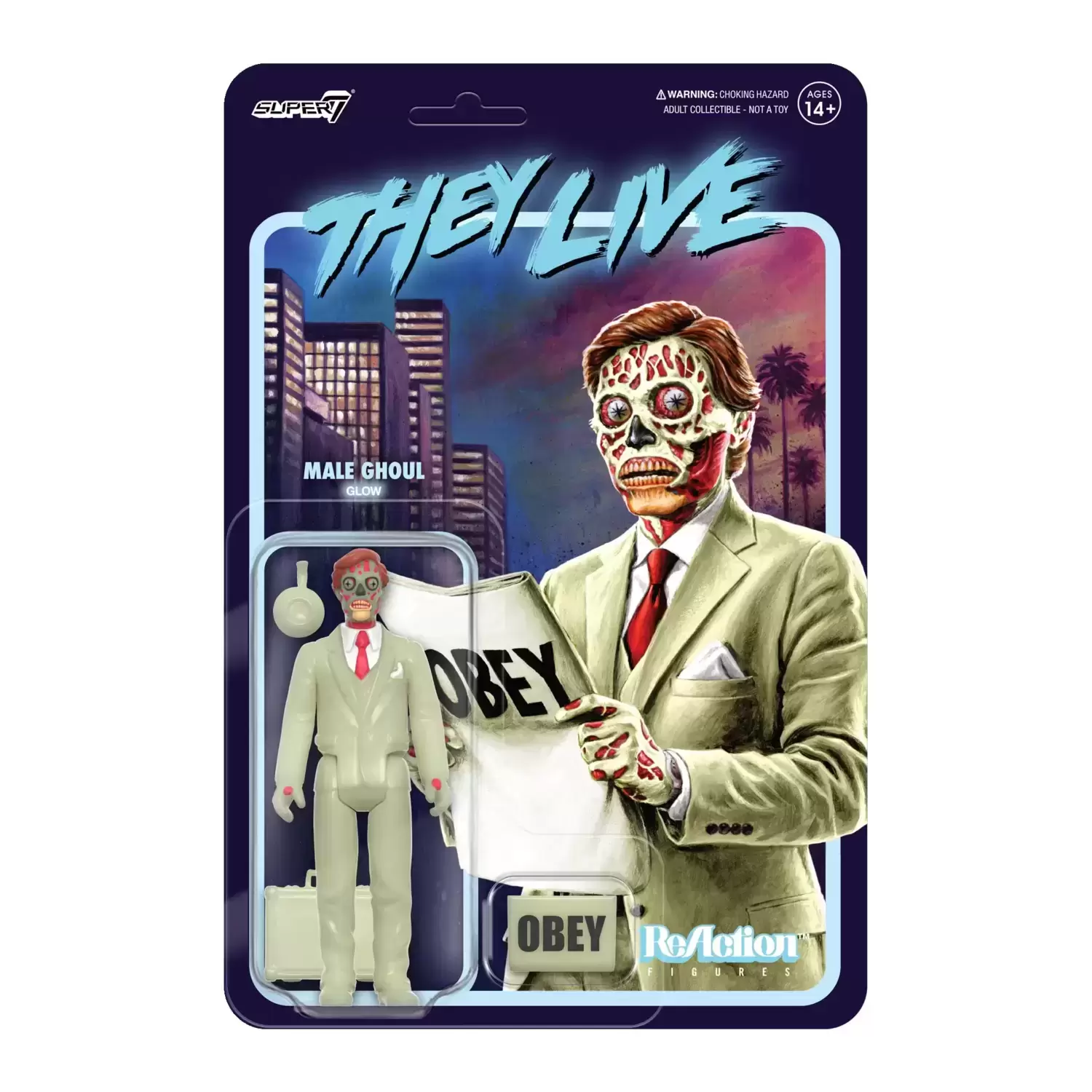 ReAction Figures - They Live - Male Ghoul (Glow)