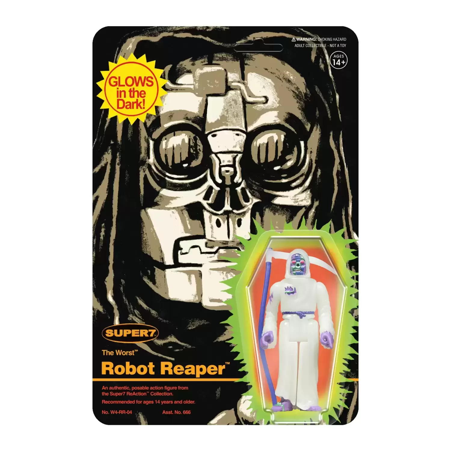 ReAction Figures - The Worst - Robot Reaper (Monster Glow)