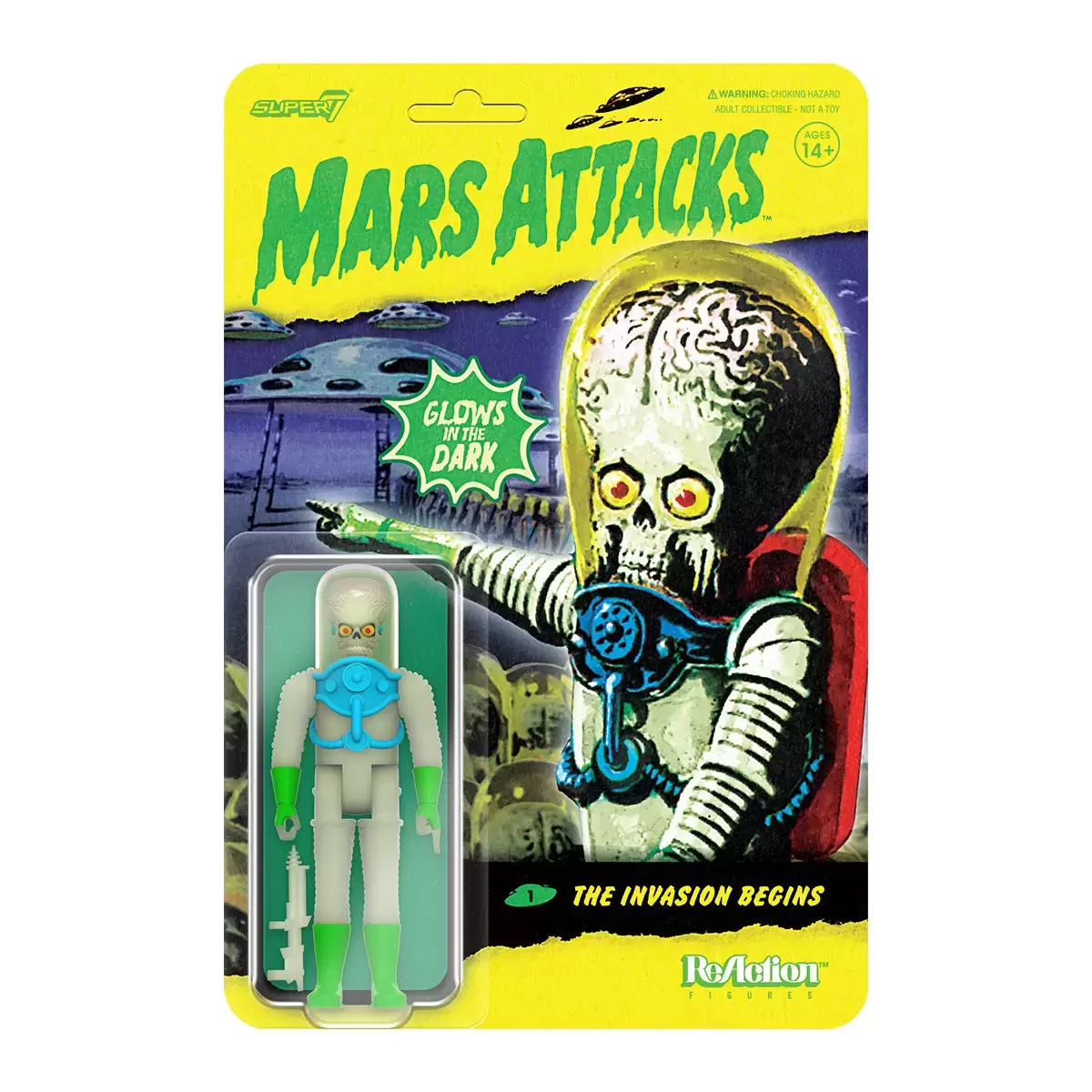 ReAction Figures - Mars Attacks Trading Cards - The Invasion Begins (Glow)