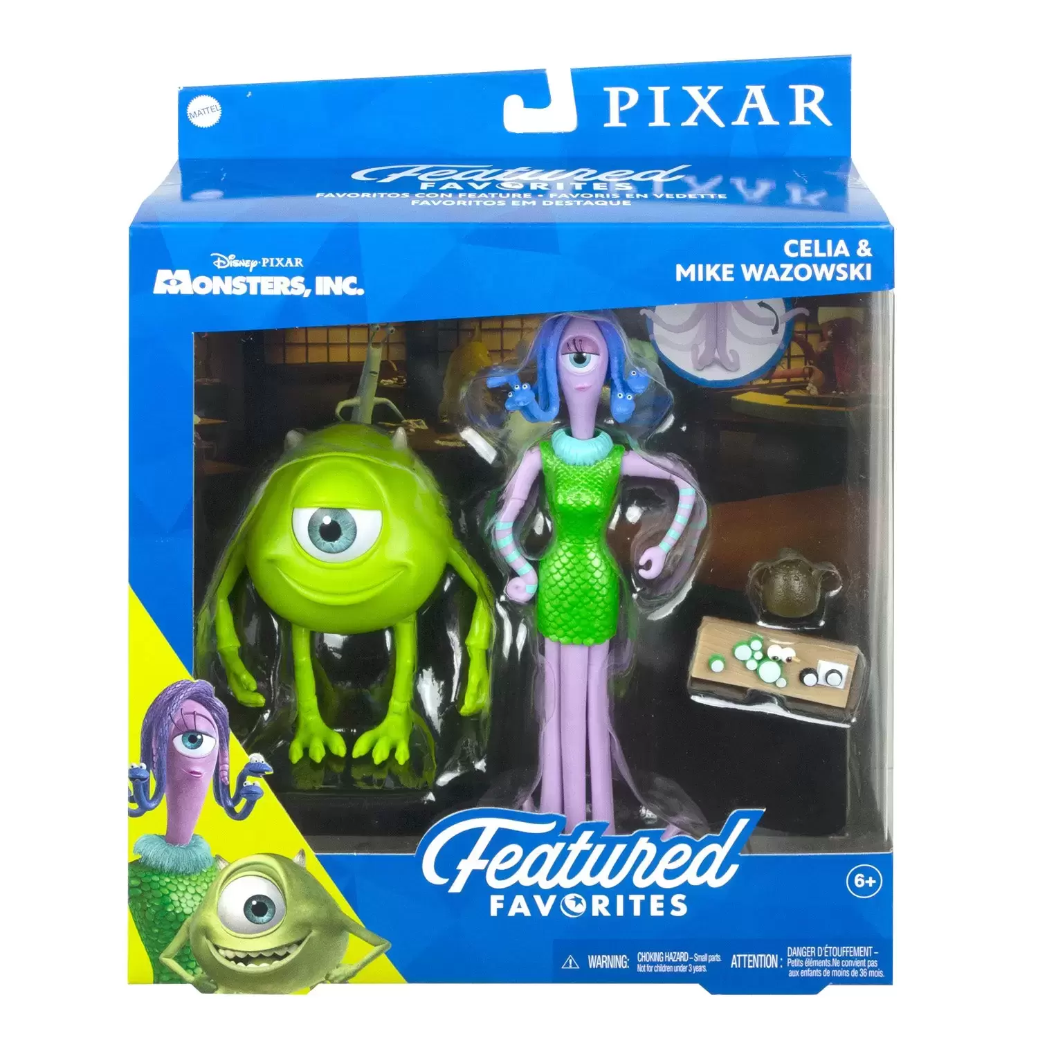 Pixar Action Figures - Mattel - Featured Favorites - Celia Mae & Mike Wazowski