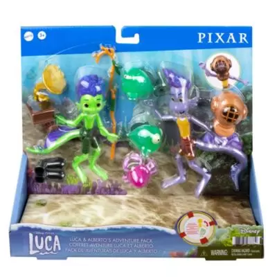 Pixar Action Figures - Mattel - Luca & Alberto\'s Adventure Pack