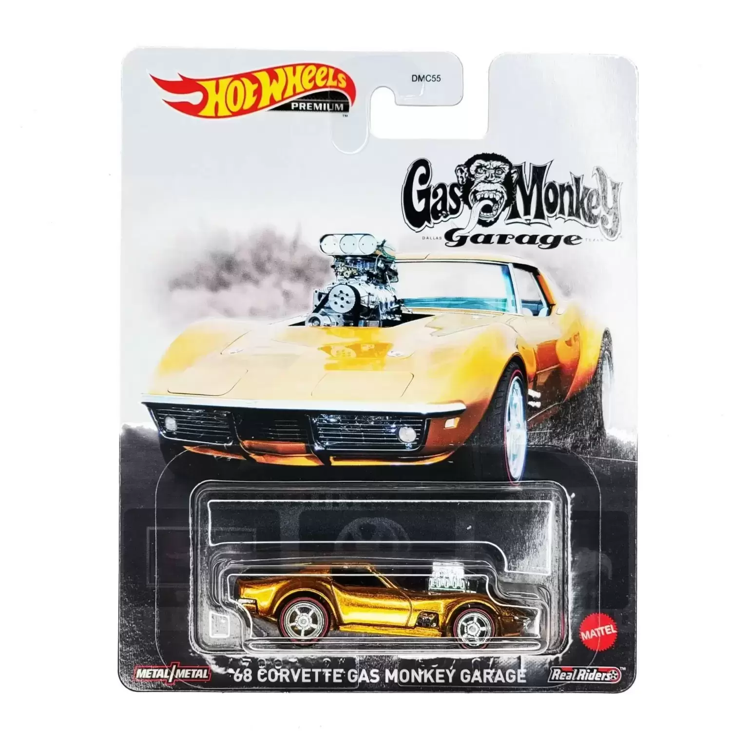 Retro Entertainment Hot Wheels - Gas Monkey Garage - 68 Corvette Gas Monkey Garage