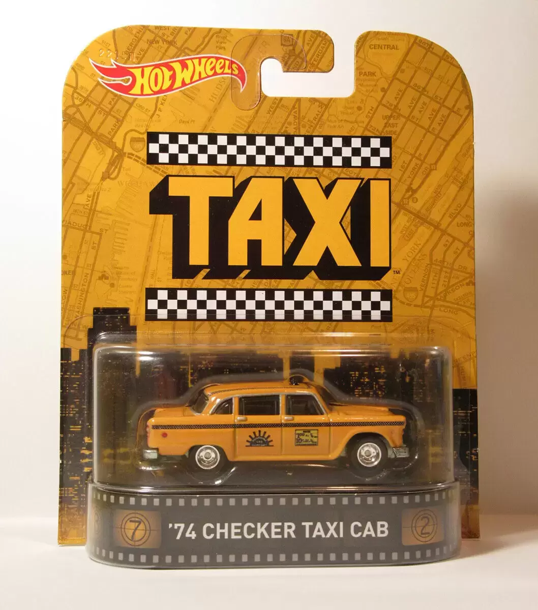 Retro Entertainment Hot Wheels - Taxi - 74 Checker Taxi Cab