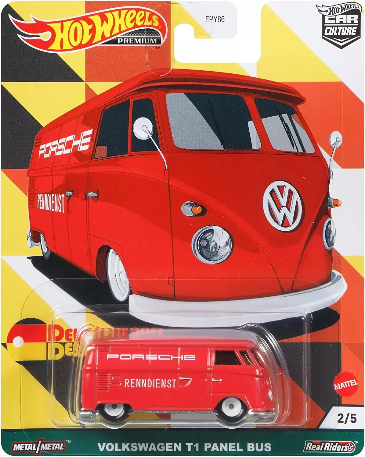 Hot Wheels - Car Culture - Deutschland Design - Volkswagen T1 Panel Bus