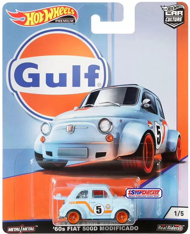 Hot Wheels - Car Culture - Gulf - 60s Fiat 500D Modificado