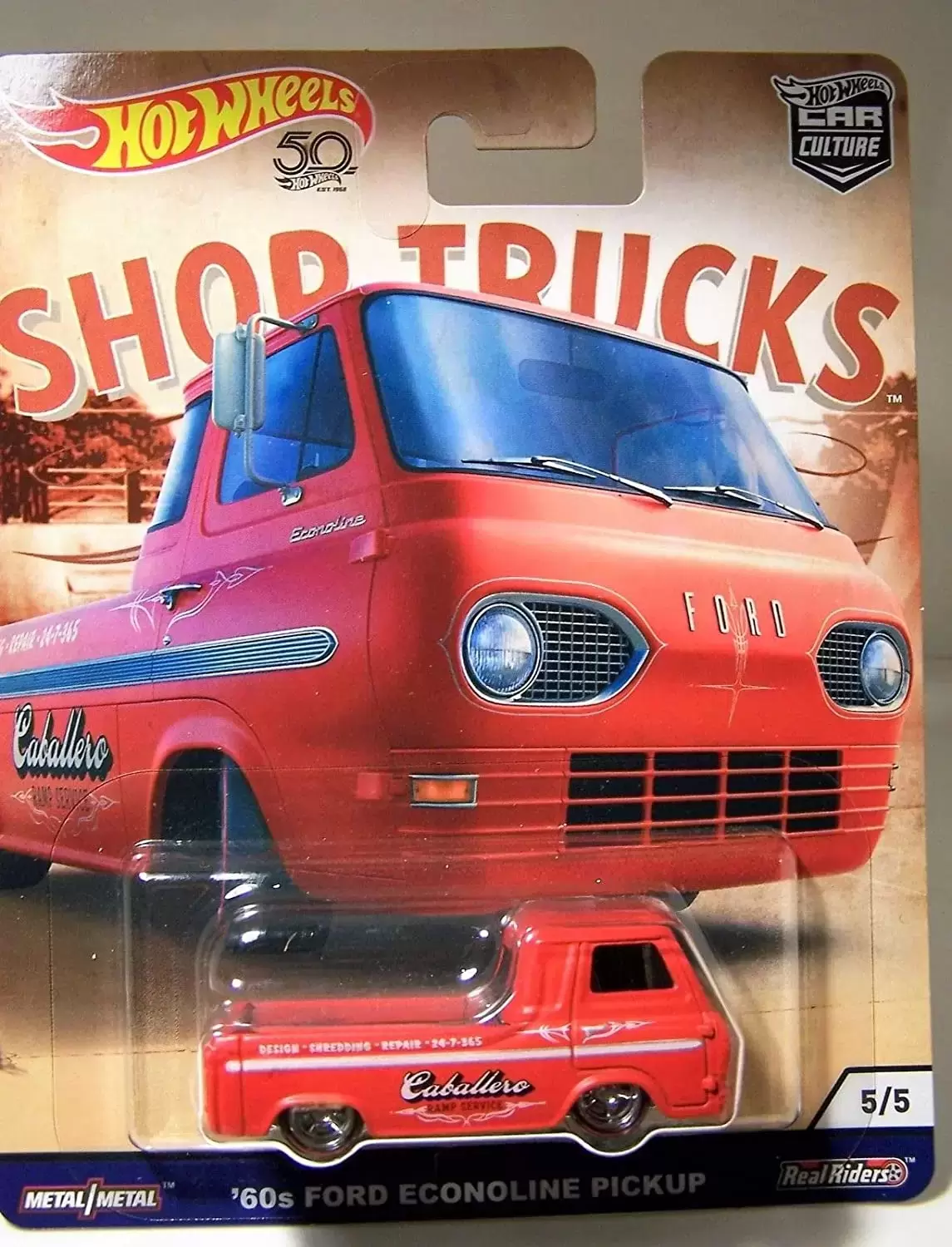 Hot Wheels - Car Culture - Shop Trucks - 60s Ford Econoline Pickup