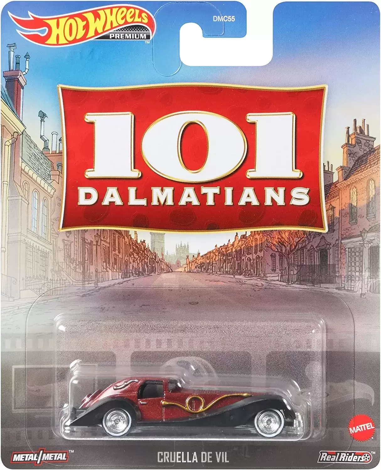 Retro Entertainment Hot Wheels - 101 Dalmatians - Cruella de Vil