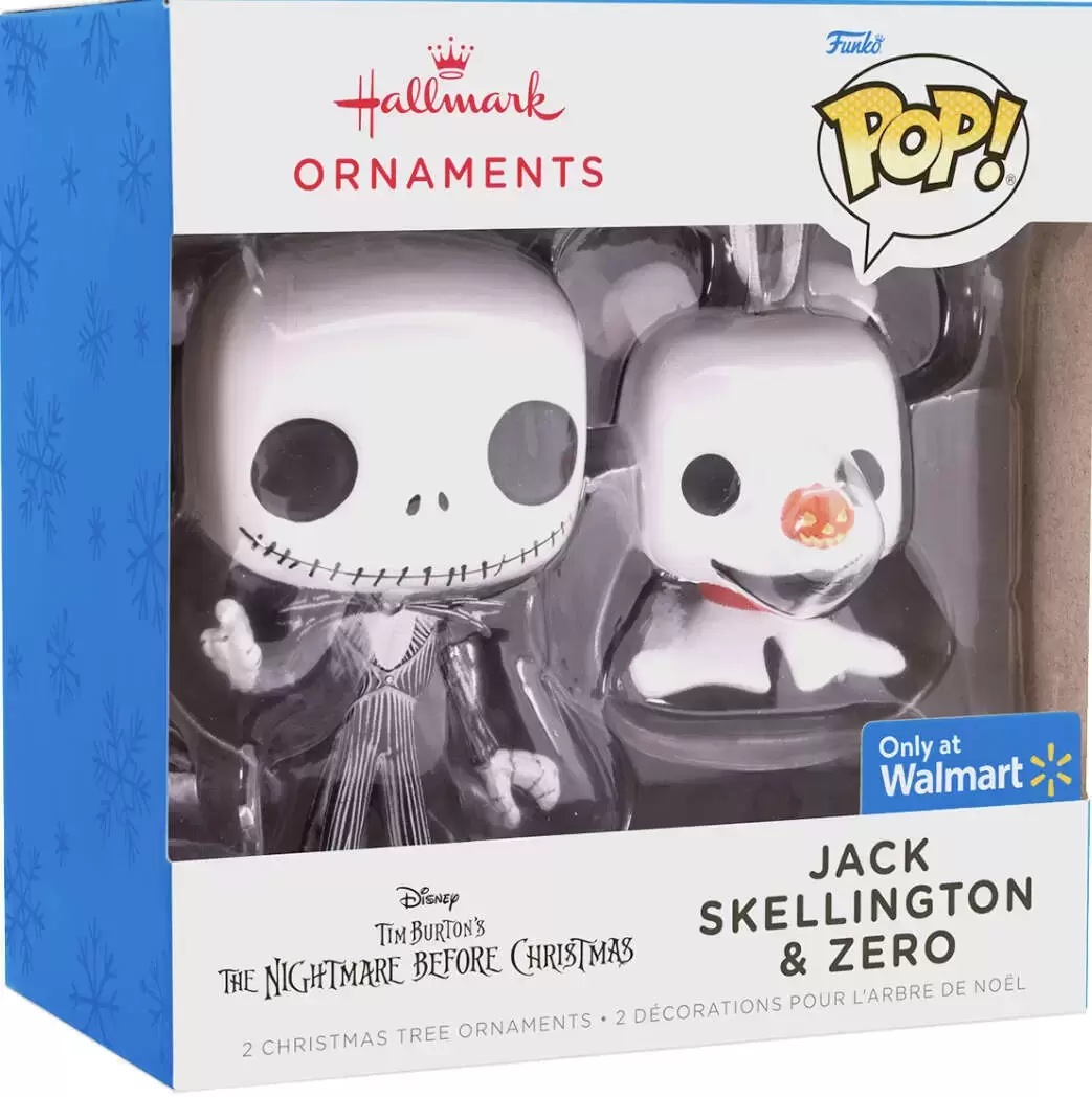 Funko Ornaments - The Nightmare Before Christmas - Jack Skellington & Zero