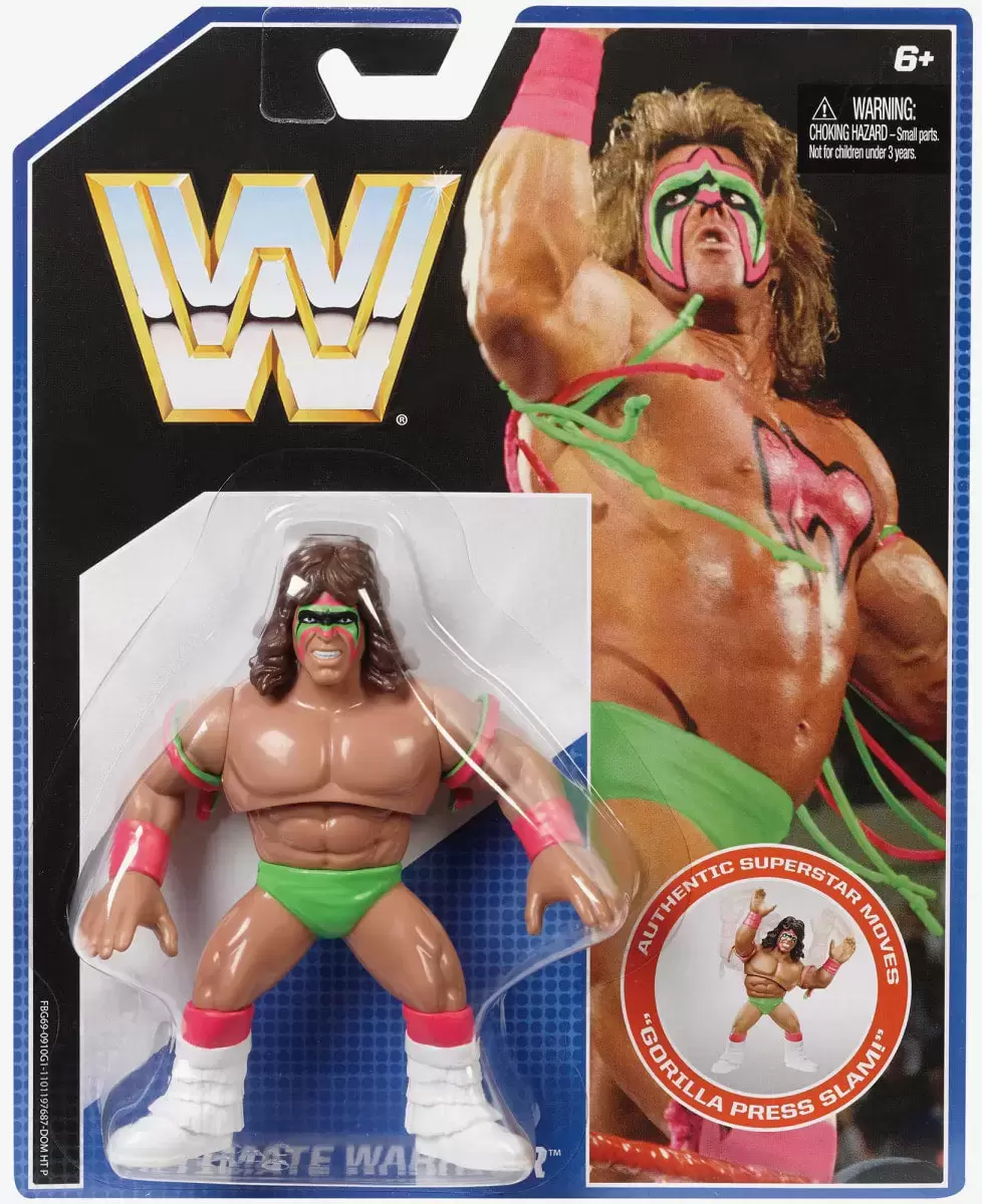 Mattel WWE Retro - Ultimate Warrior (Gorilla Press Slam)