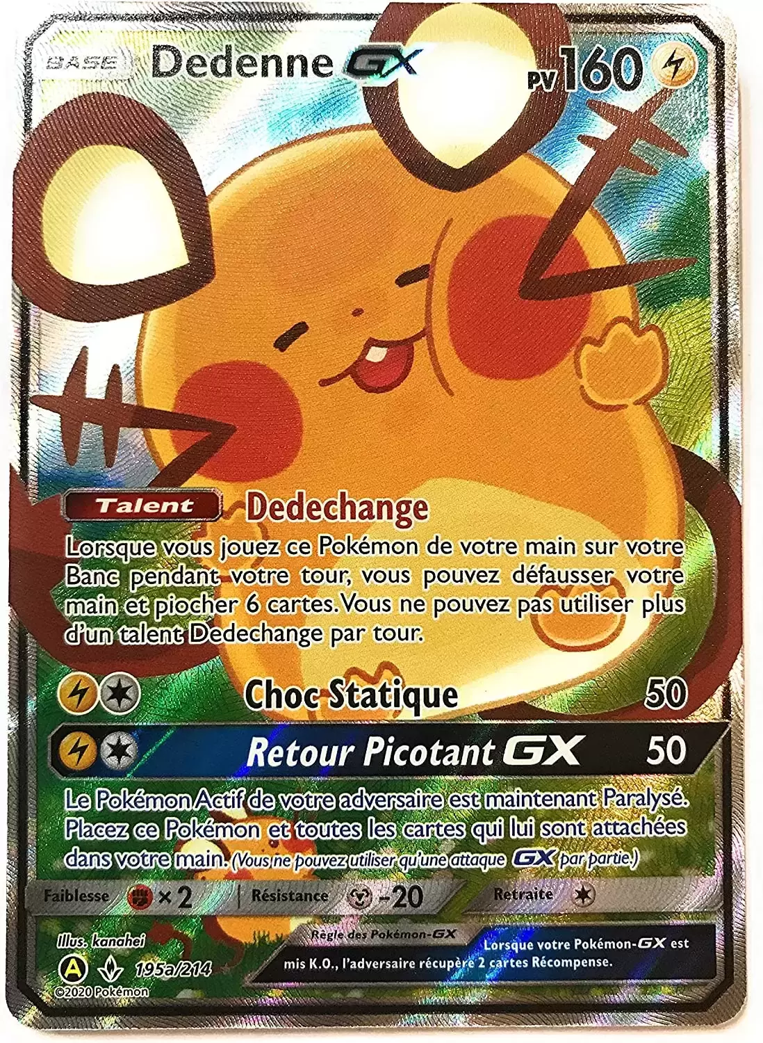 Cartes Pokémon Alternatives - Dedenne GX