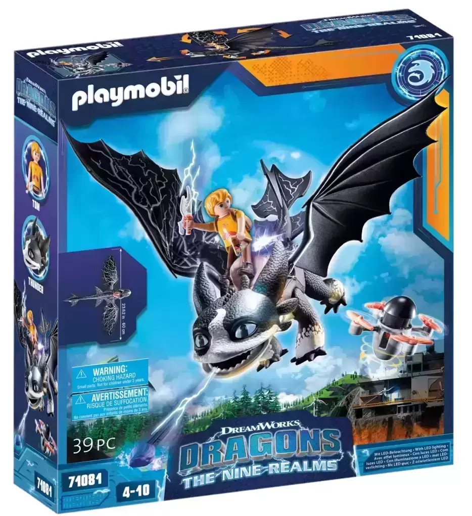 Playmobil Dragons Movie - Dragons Nine Realms: Thunder & Tom