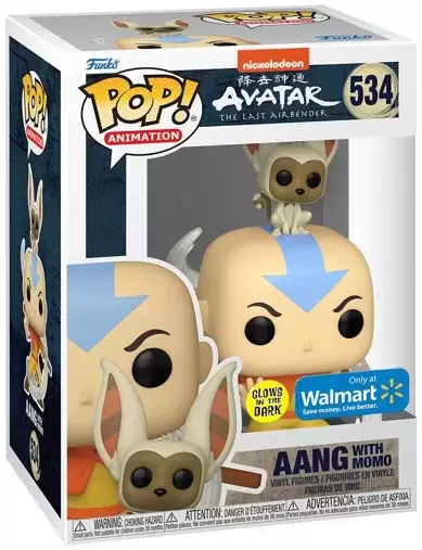 POP! Animation - Avatar: The Last Airbender - Aang with Momo GITD