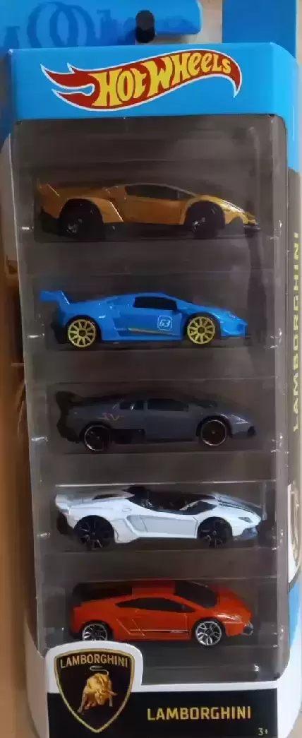 Mainline Hot Wheels - Lamborghini 5-Pack Hot Wheels