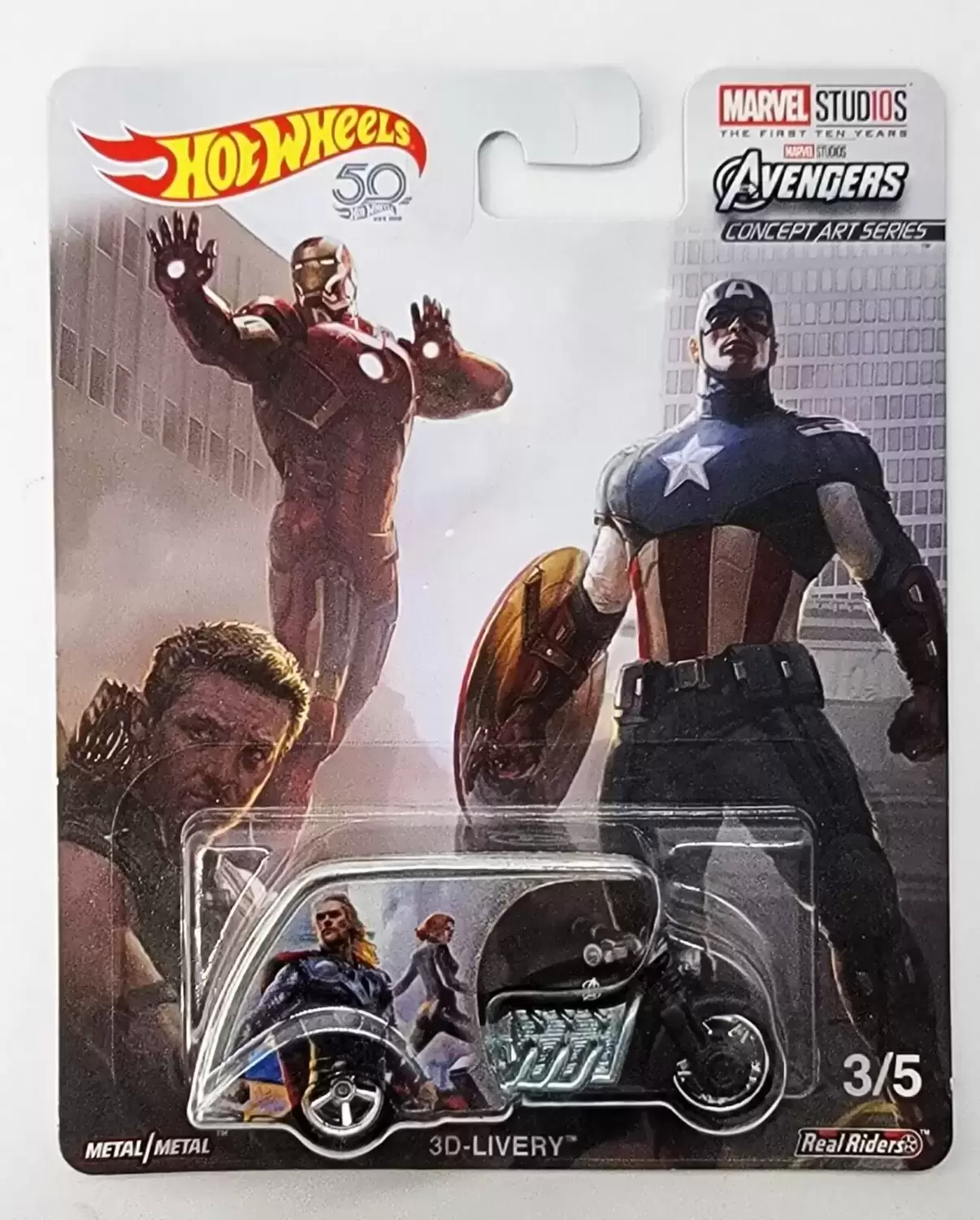 Hot Wheels -  Marvel - Avengers Concept Art Series - 3D-Livery