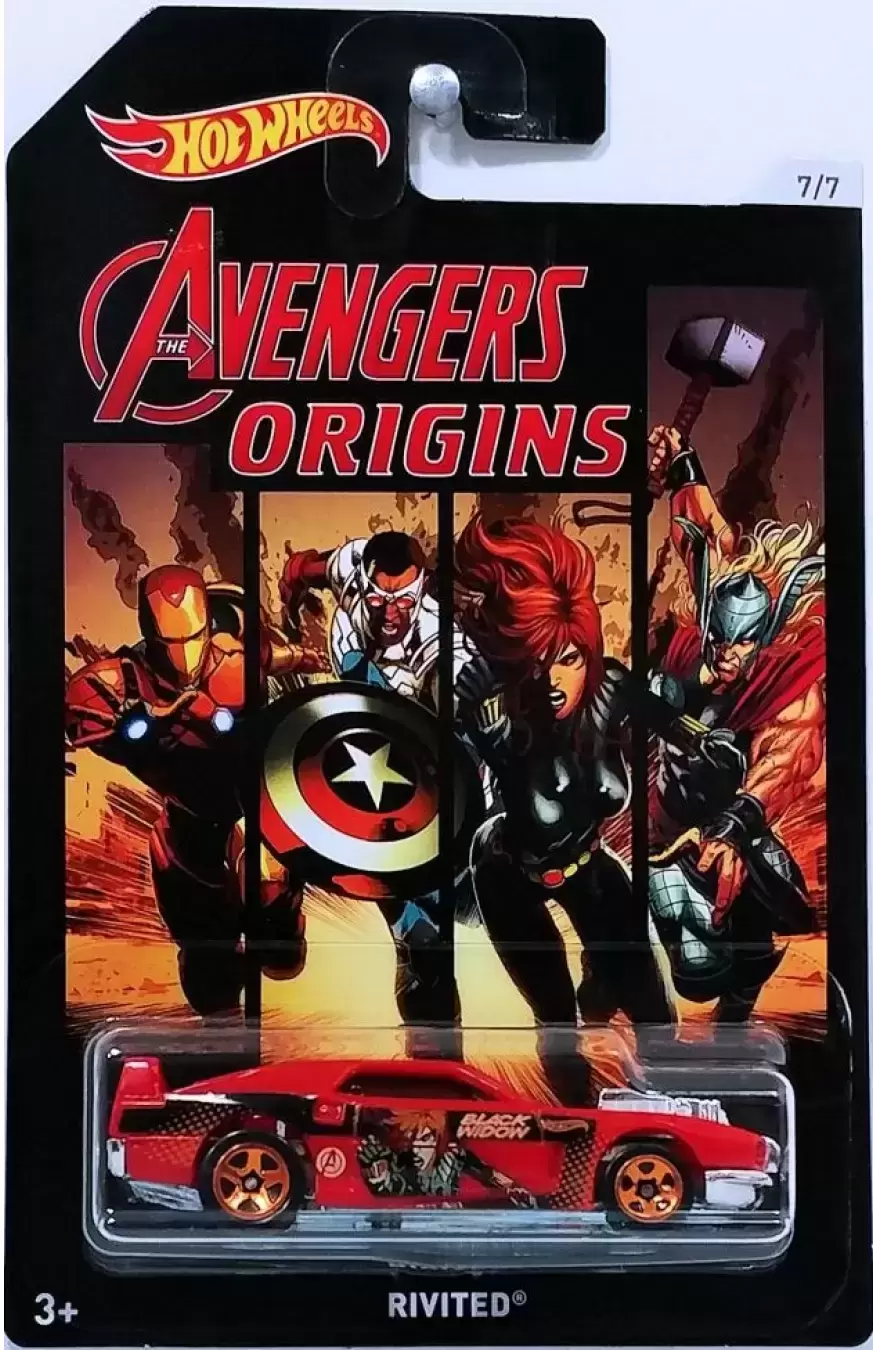 Hot Wheels -  Marvel - Avengers Origins - Black Widow Rivited