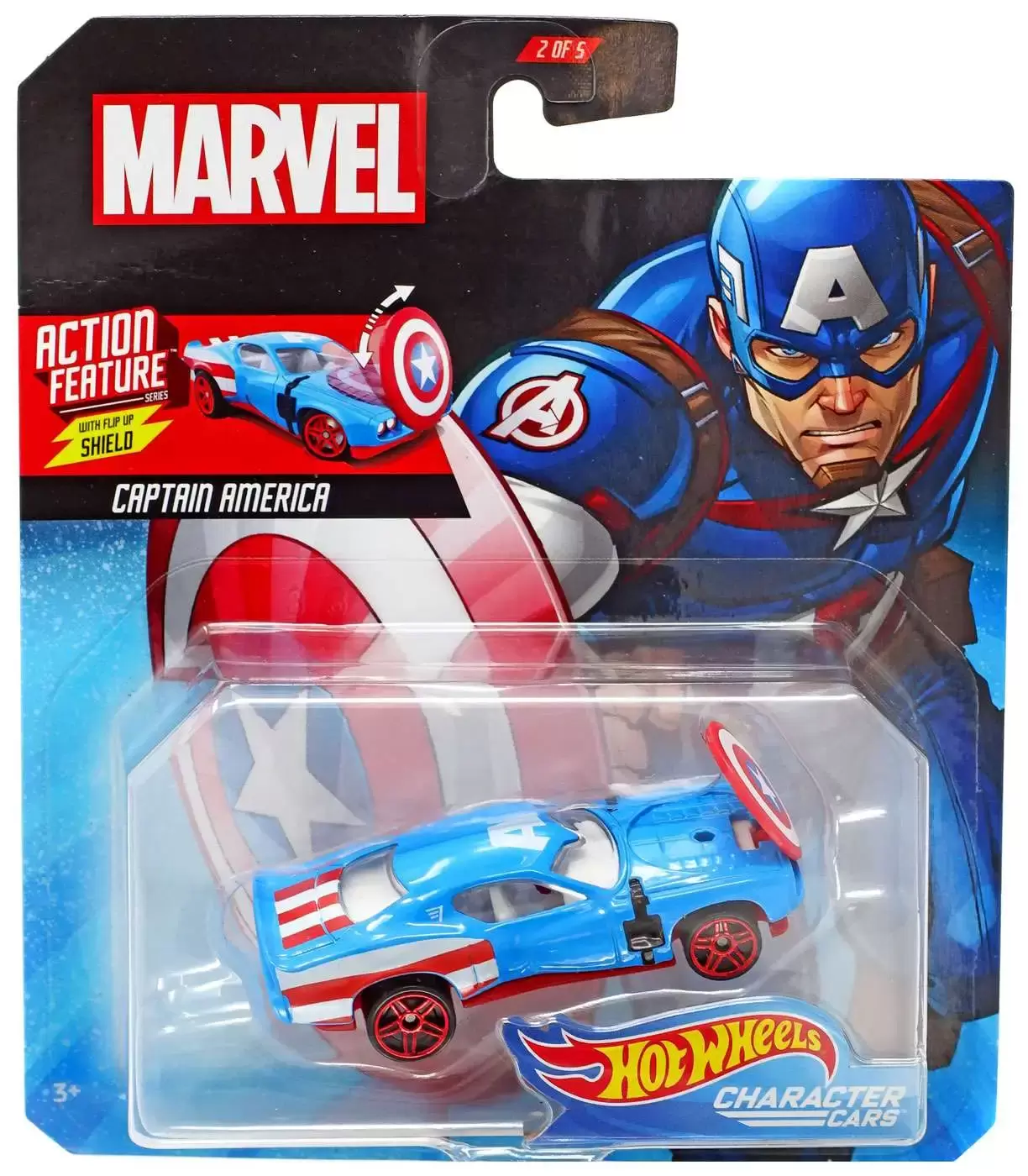 Marvel Character Cars - Action Feature Series - Captain America