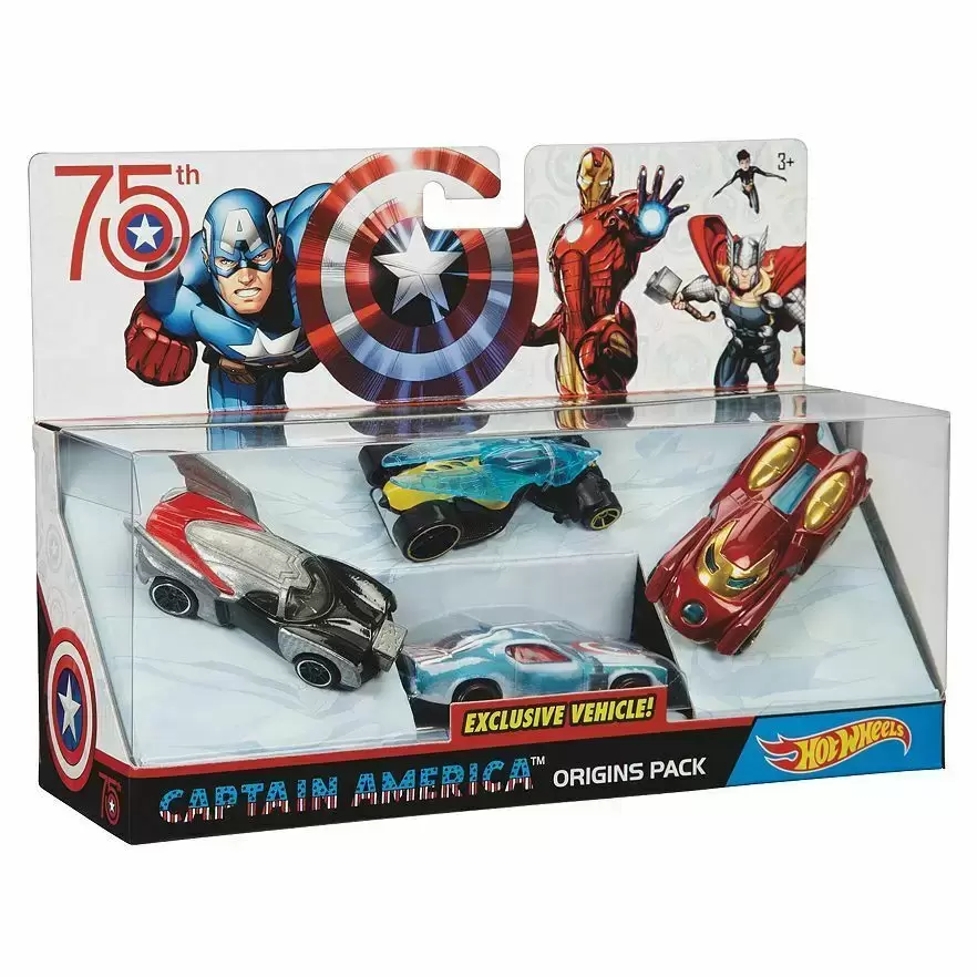 Marvel Character Cars - Captain America Origins Pack