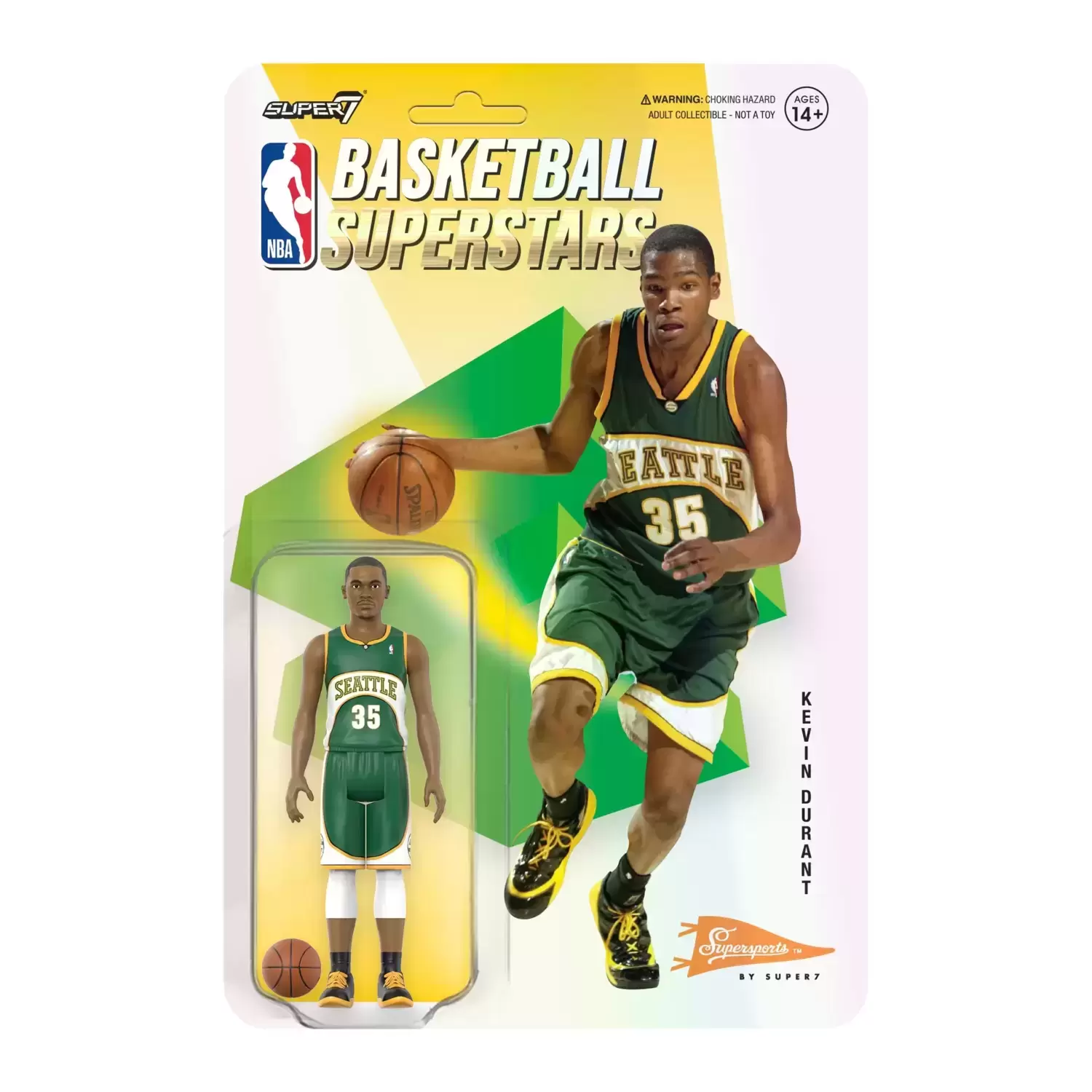 Supersports by Super7 - Kevin Durant (SuperSonics)