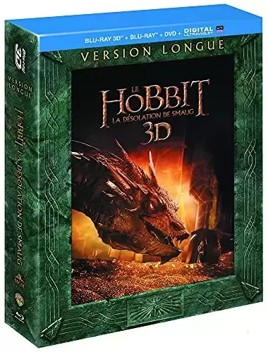 Le Hobbit - Le Hobbit : La désolation de Smaug [Version Longue 3D + Blu-Ray + DVD + Copie Digitale]