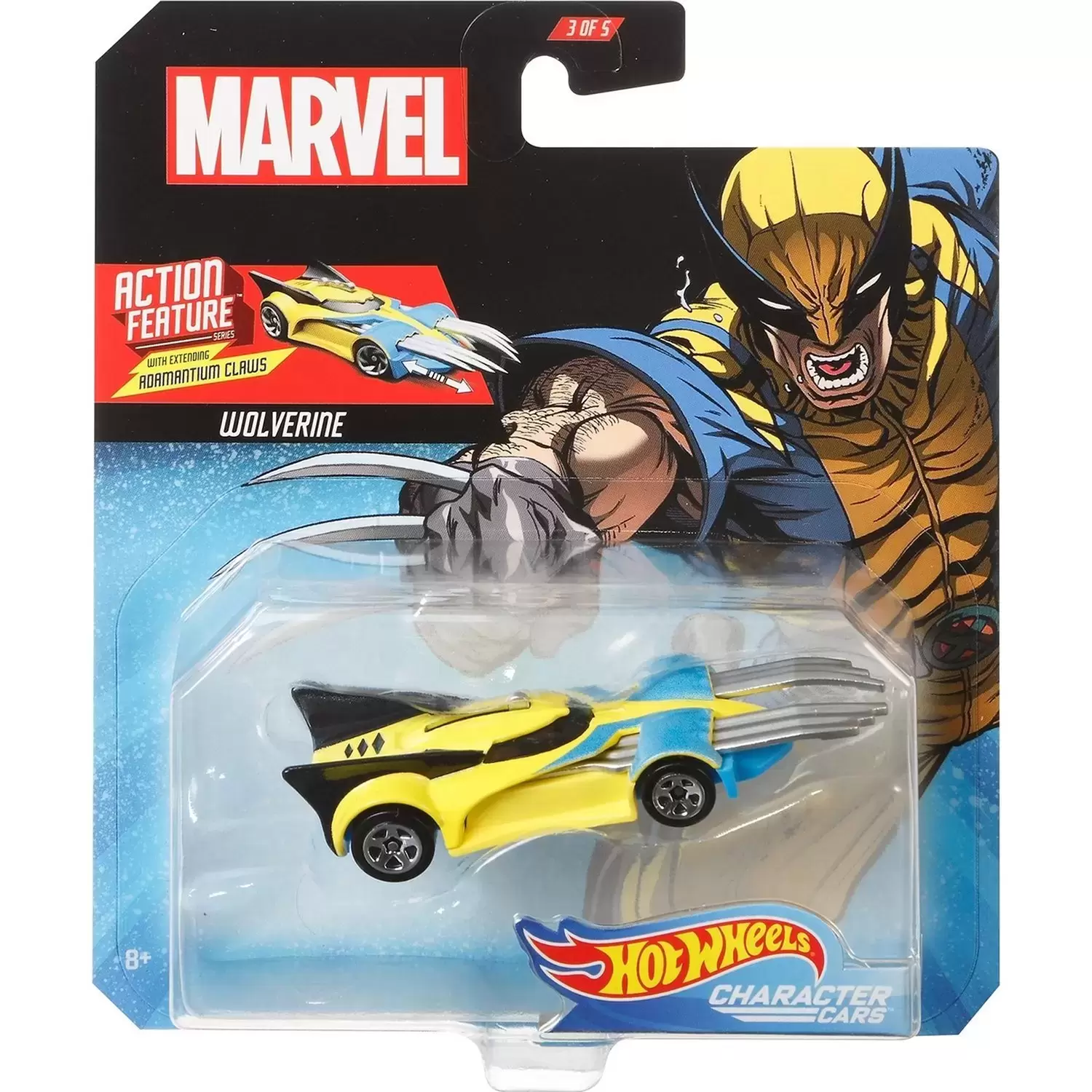 Marvel Character Cars - Action Feature Series - Wolverine