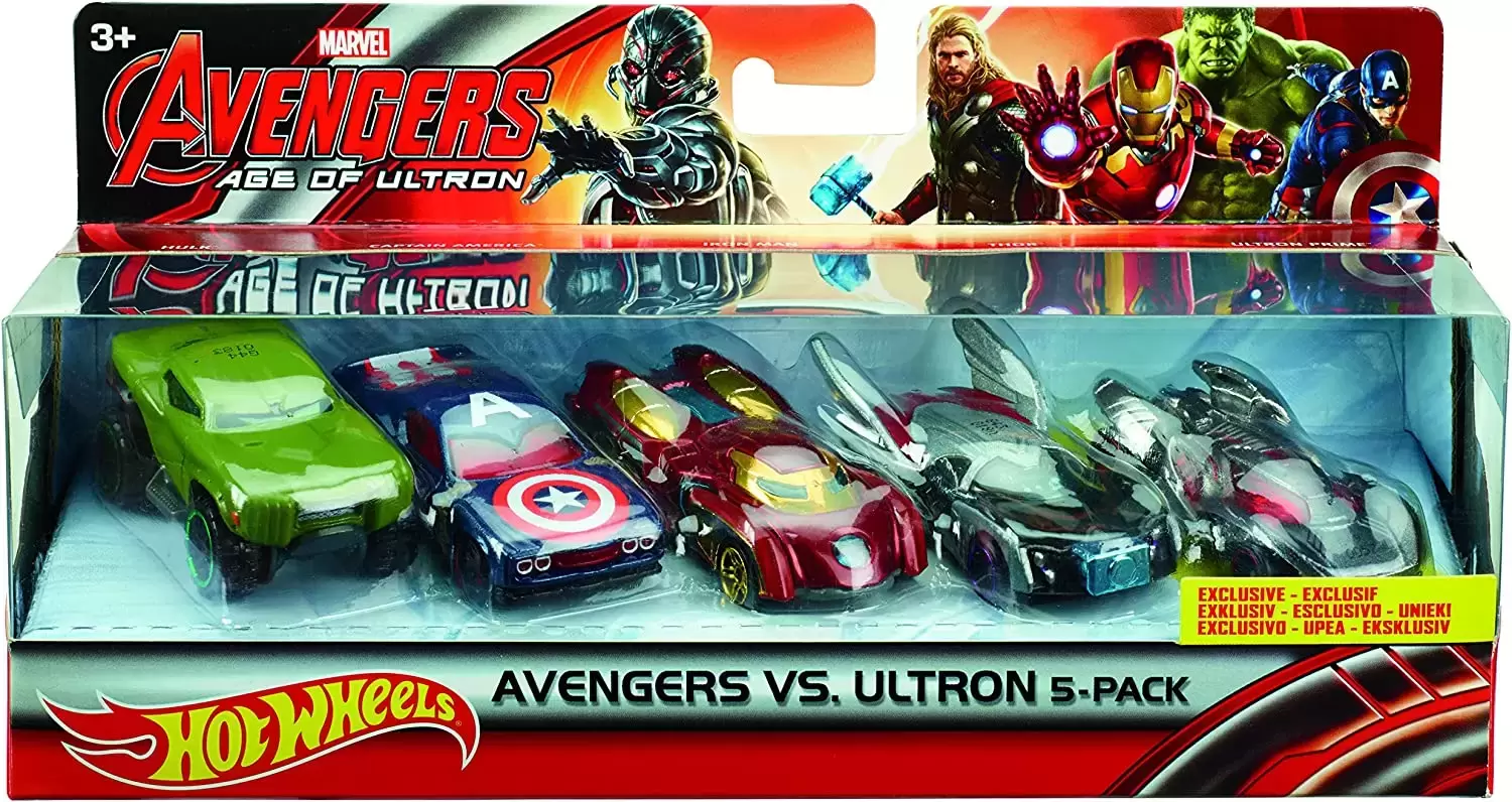 Marvel Character Cars - Avengers Vs. Ultron 5-Pack