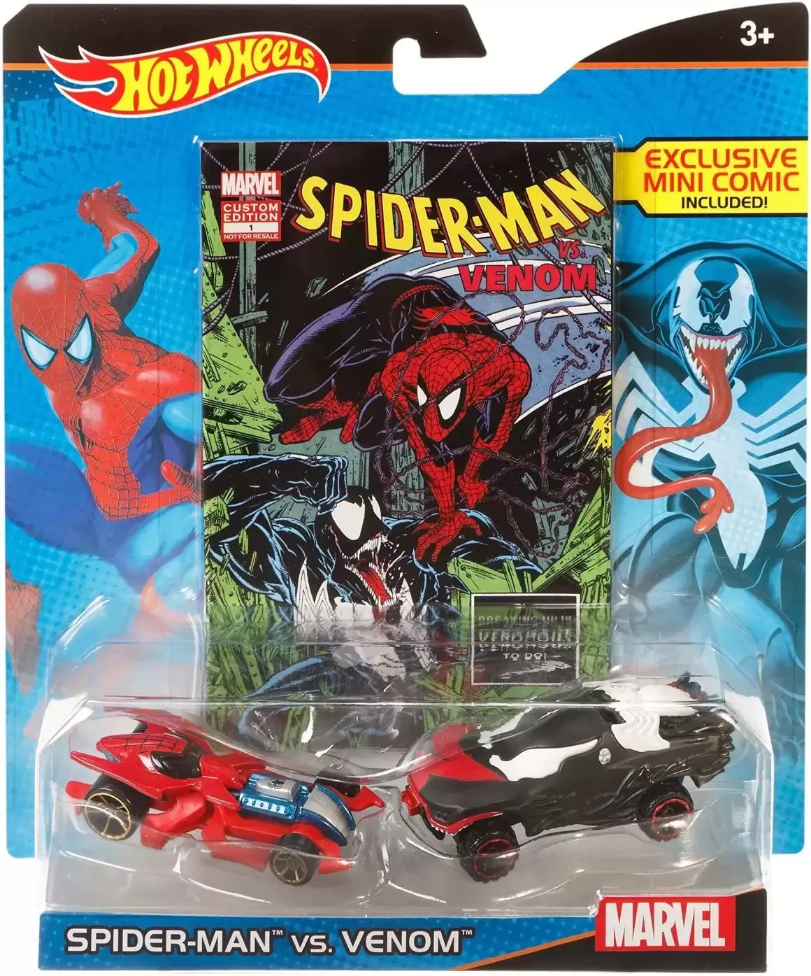 Marvel Character Cars - Spider-Man Comic Pack
