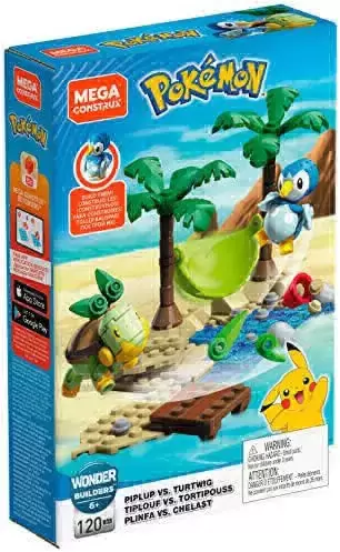 Pokémon Mega Construx - Piplup vs Turtwig
