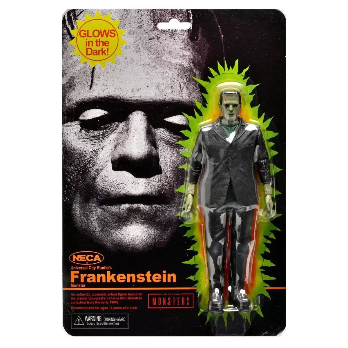 NECA - Universal Monsters - Frankenstein Retro Glow-In-The-Dark