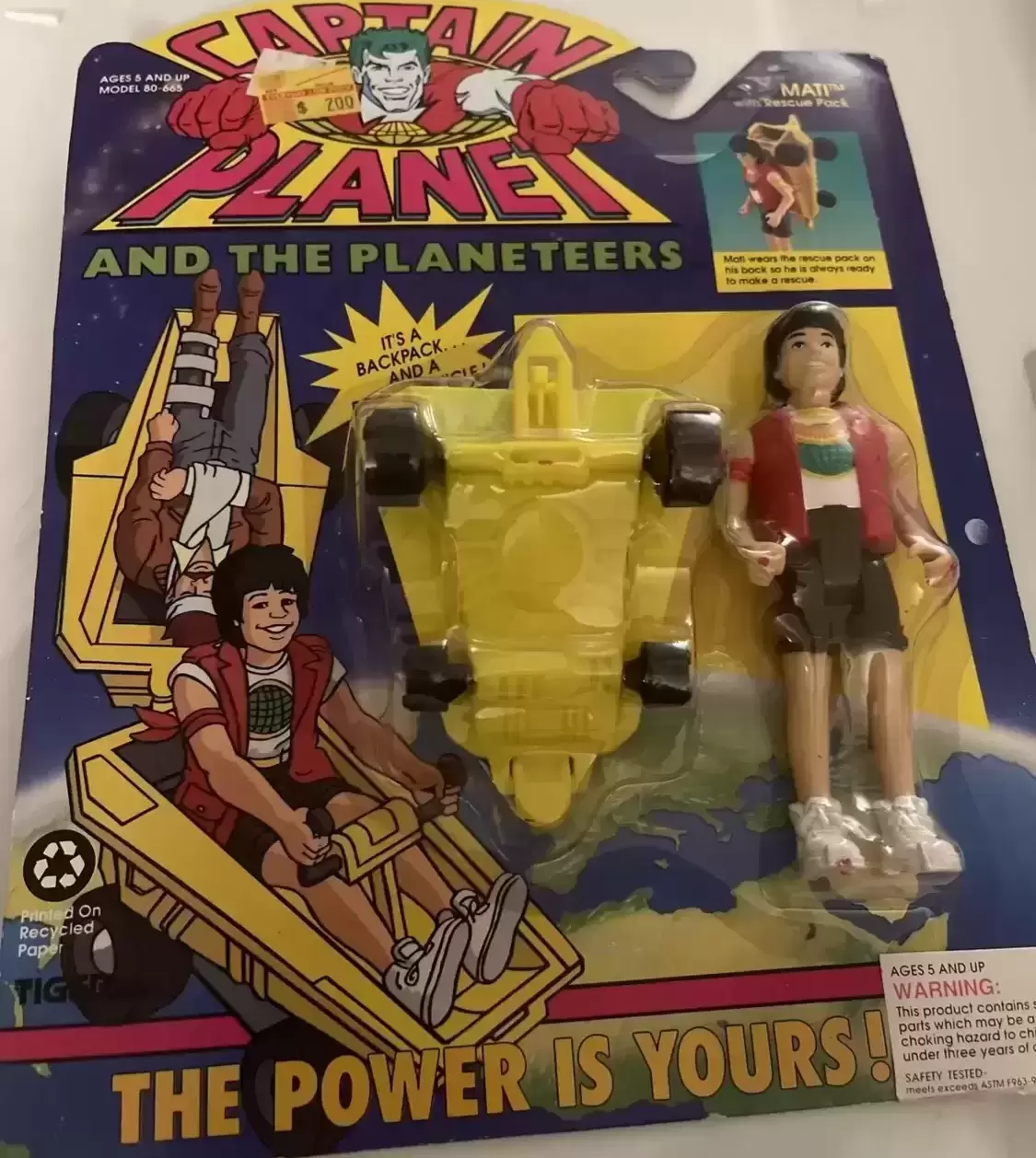 Captain Planet and the Planeteers - Ma-Ti With Rescue Pack