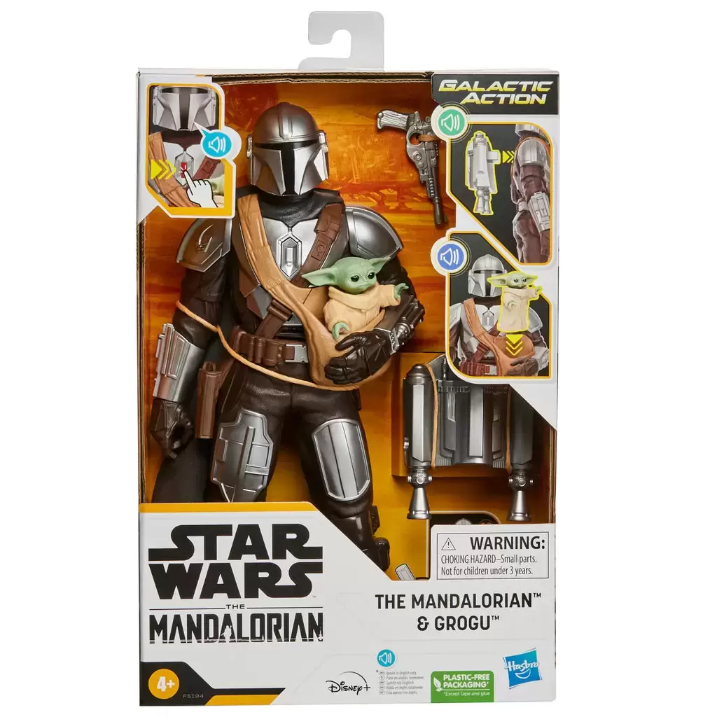 Figurines Star Wars Hors Série - Galactic Action - The Mandalorian & Grogu