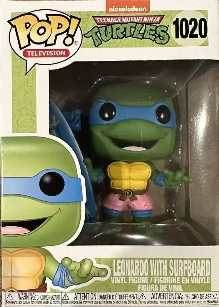 POP! Television - Teenage Mutant Ninja Turtles - Leonardo with Surfboard