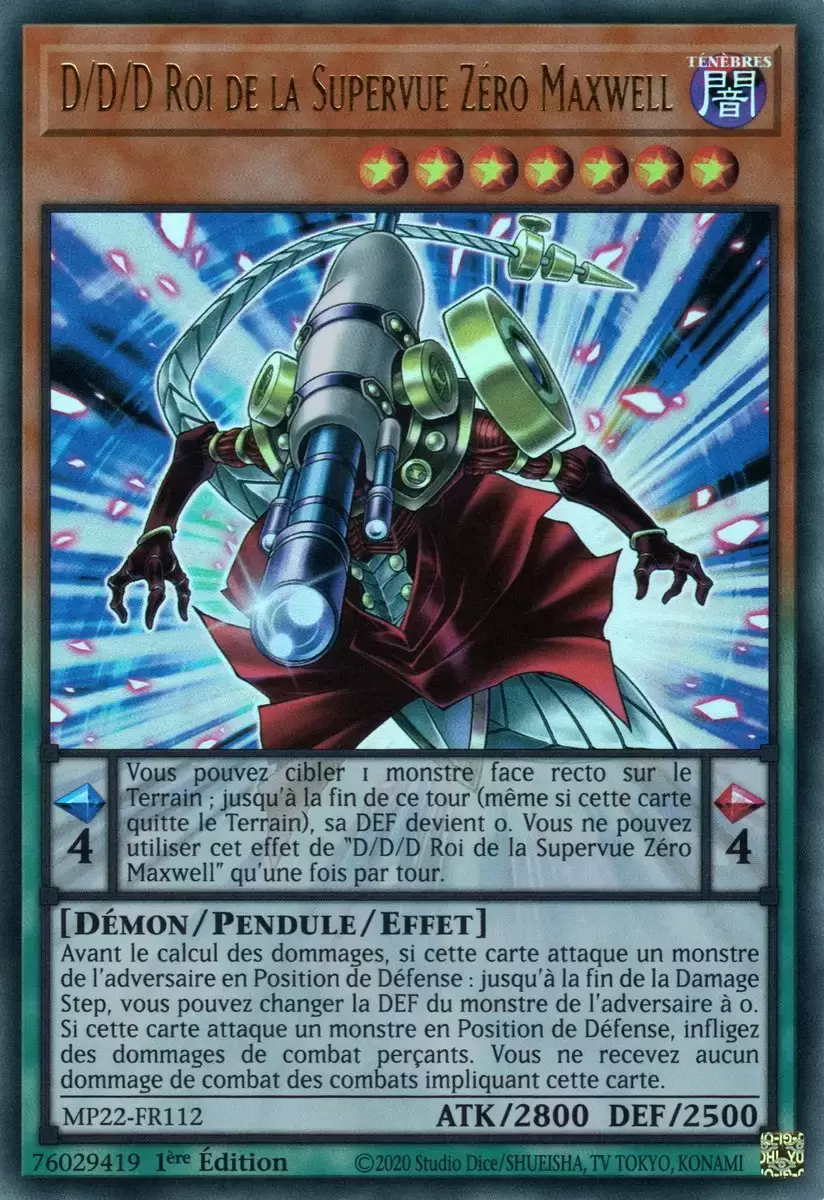 Méga-Pack 2022 MP22 - D/D/D Roi de la Supervue Zéro Maxwell