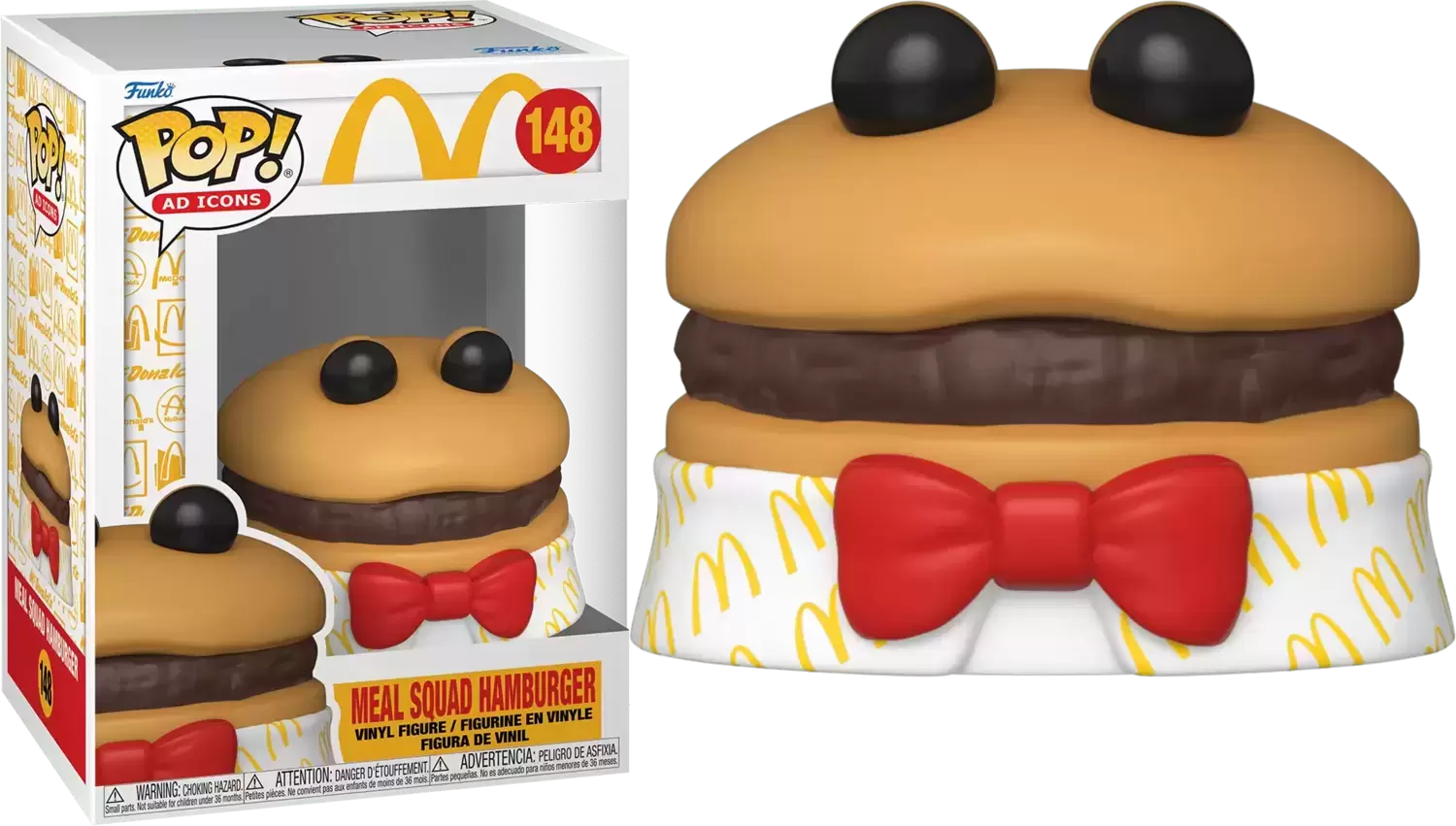 Funko POP! Ad Icons: McDonald's Meal Squad Hamburger 2.23-in Vinyl Figure