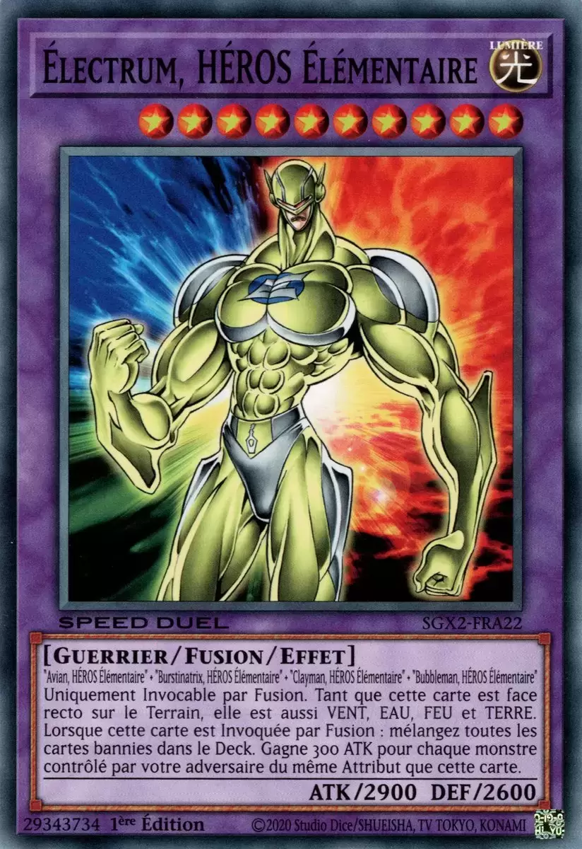 Speed Duel - Midterm Paradox 2022 SGX2 - Électrum, HÉROS Élémentaire