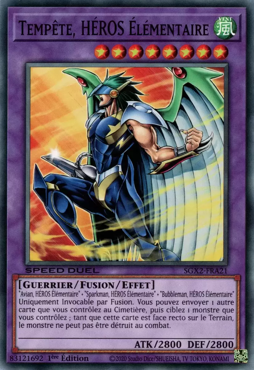 Speed Duel - Midterm Paradox 2022 SGX2 - Tempête, HÉROS Élémentaire