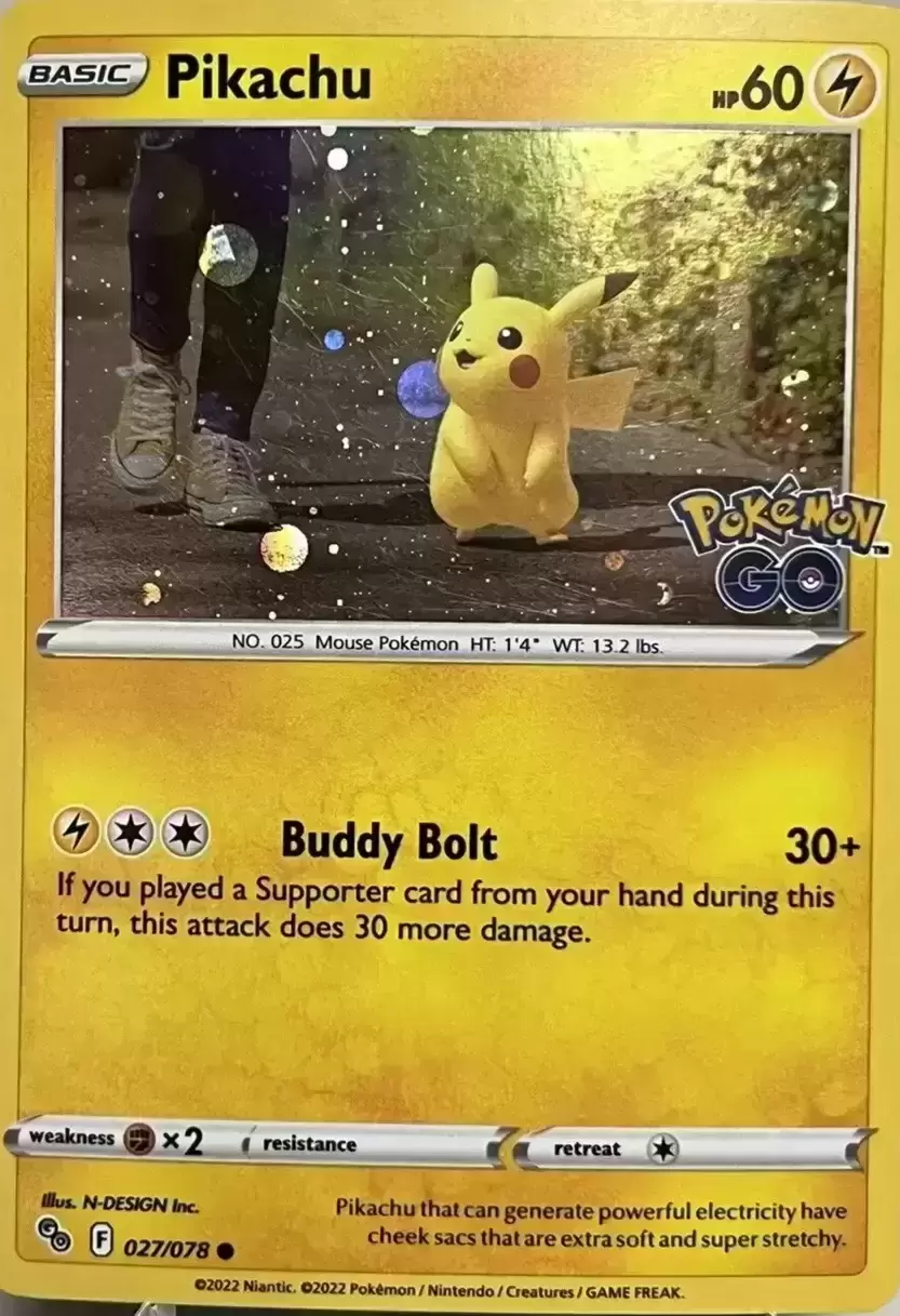 Pokémon Go - Pikachu Cosmos Holo