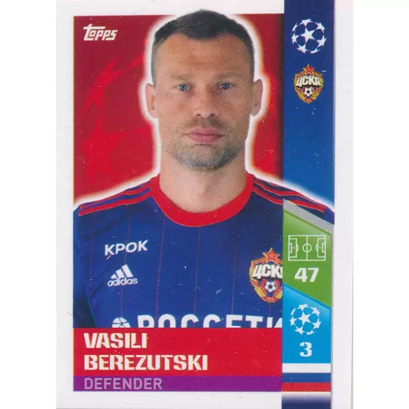 UEFA Champions League 2017/18 - Vasili Berezutski - PFC CSKA Moskva