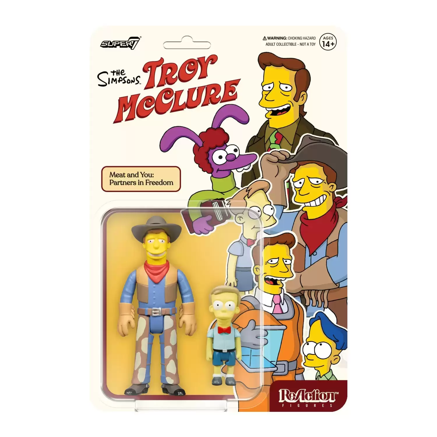 ReAction Figures - The Simpsons Troy McClure - Meat and You: Partners in Freedom
