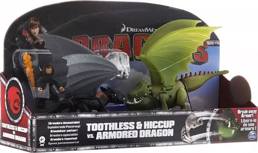 Dragons: Race to the Edge - Toothless & Hiccup Armored Dragon