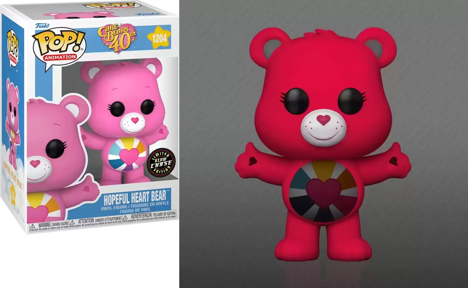 POP! Animation - Care Bears - Hopeful Heart Bear GITD Chase