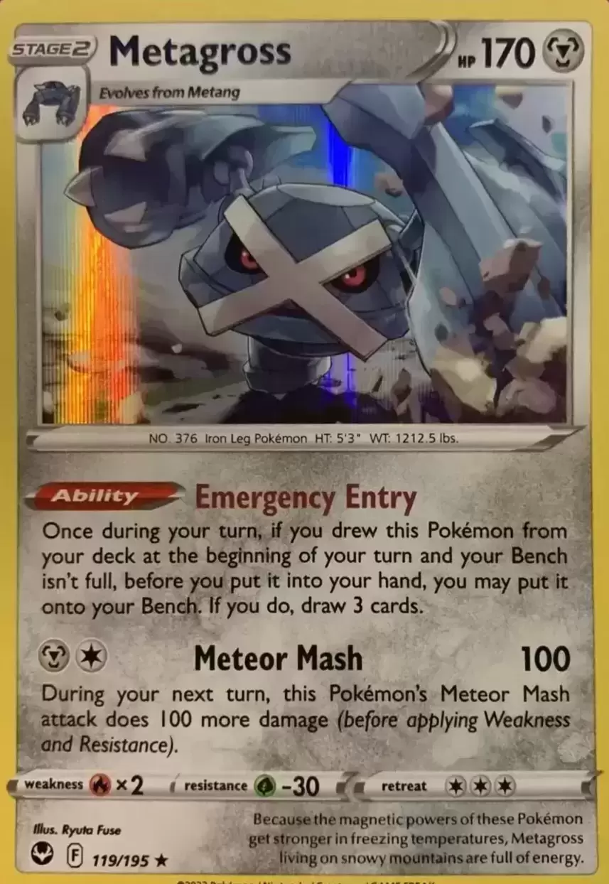 Silver Tempest - Metagross Holo