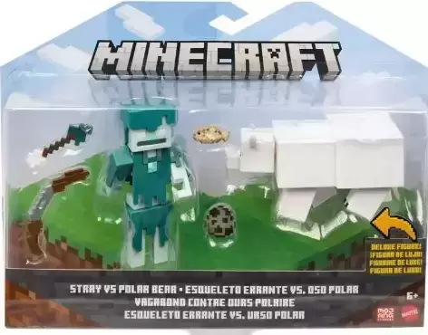 Minecraft Overworld Noob Adventure Set, 3 Action Figures