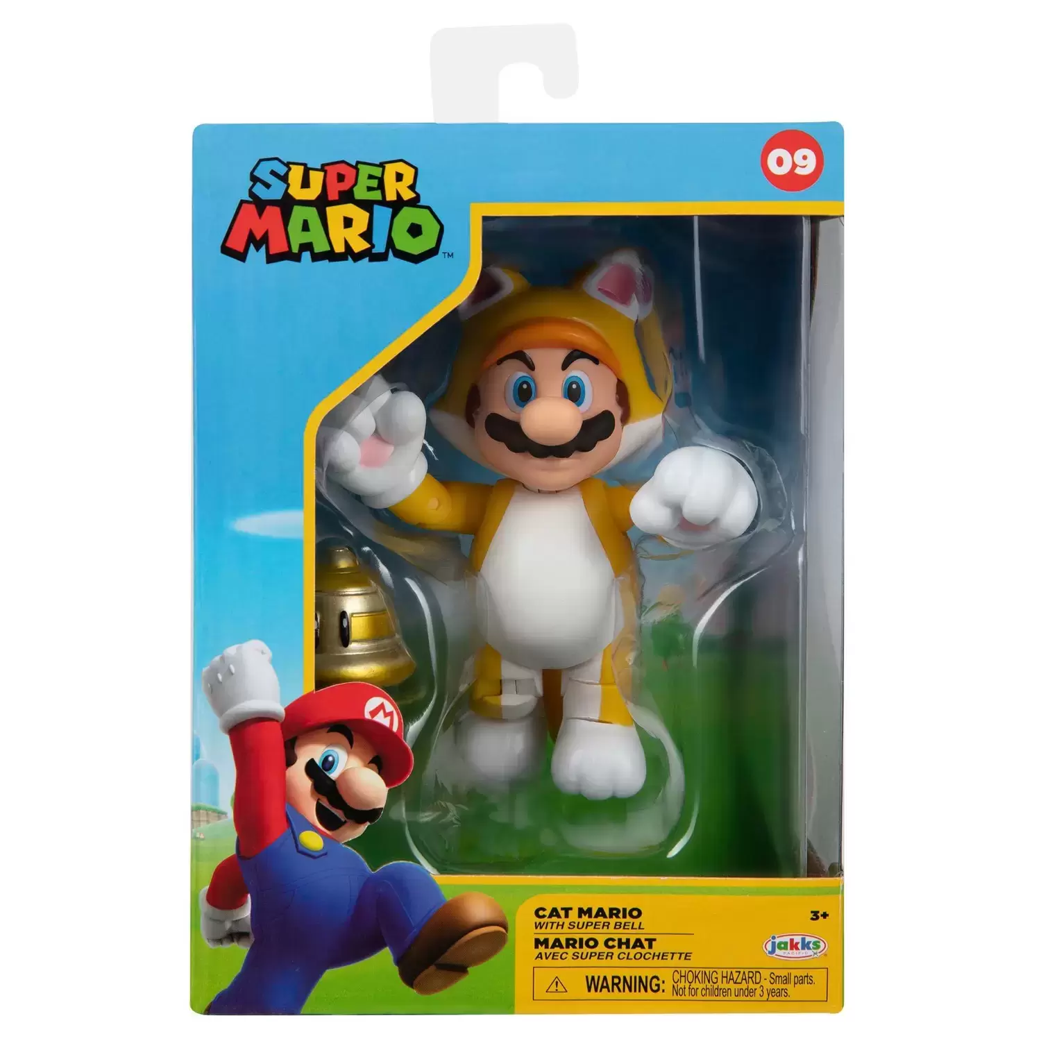 Jakks pacific Figure Super Mario Bros Feline Mario Nitendo 10 cm Golden