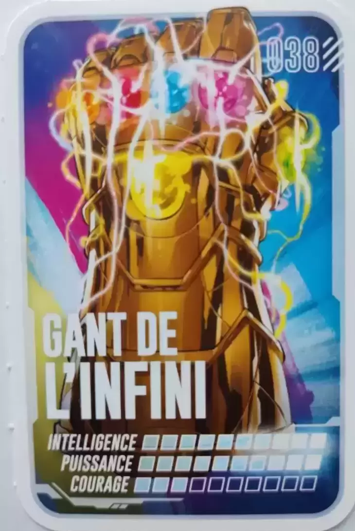 Gant de l'infini - Cartes Marvel - Pars en Mission - Leclerc 038